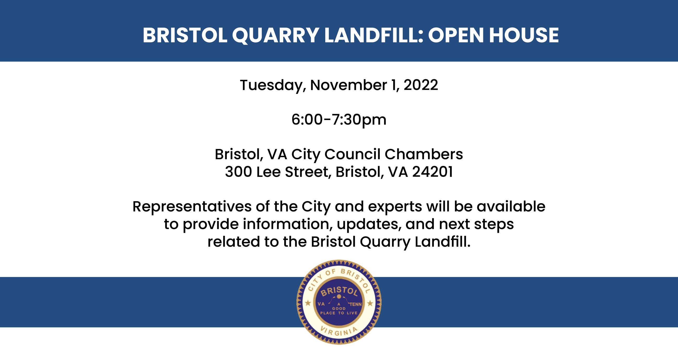 20221018-Bristol-Landfill Open House Invitation