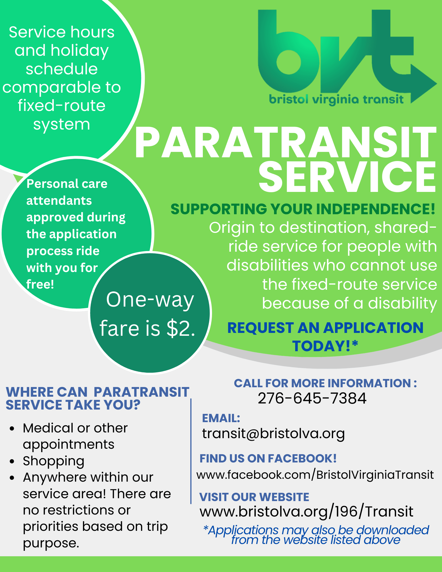 Paratransit Flyer
